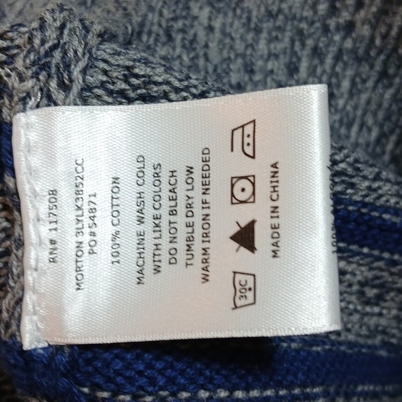 Levi's Morton Striped Shawl-Collar Sweater Small - Picture 6 of 7